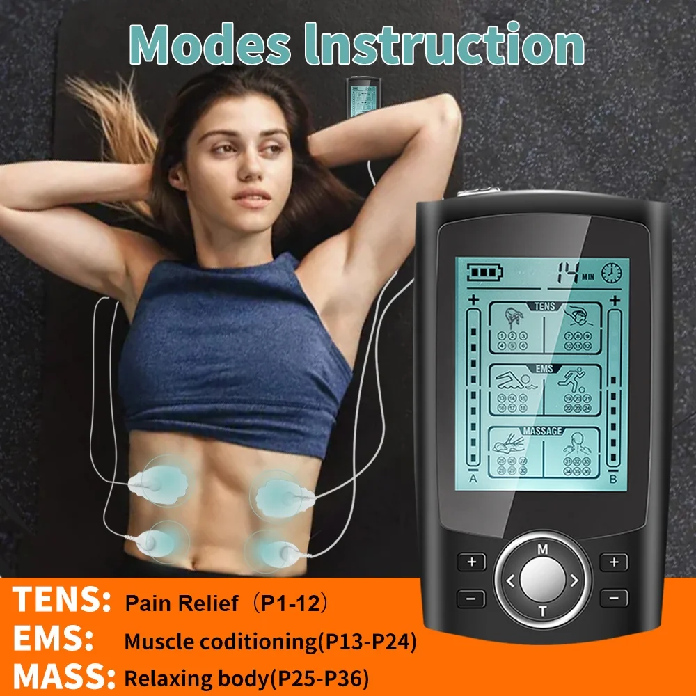 36modes Tens 7000 unit electric tens digital therapy machine self massage rehabilitation therapy supplie , ems tens unit massage