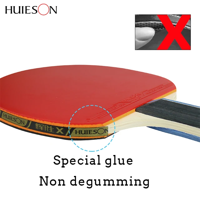 
HUIESON OEM Cheap Professional Custom 3 Star Ping Pong Set Paddle Table Tennis Racket 