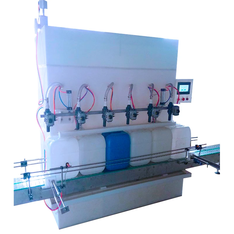 Linear Type Bleaching Water Filling Machine/javelle Automatic Filler For Chemical Foaming Liquid/high Precision Liquid Level