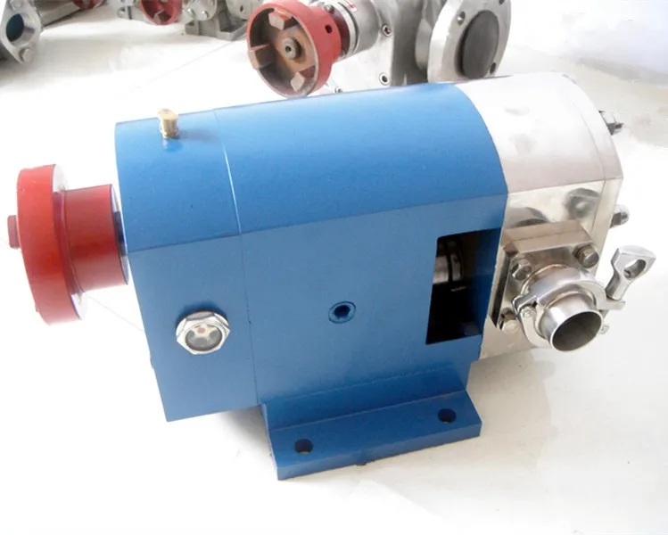 high viscosity rotor lobe pump chocolate ketchup sauces pastes transfer pump with trolley and control