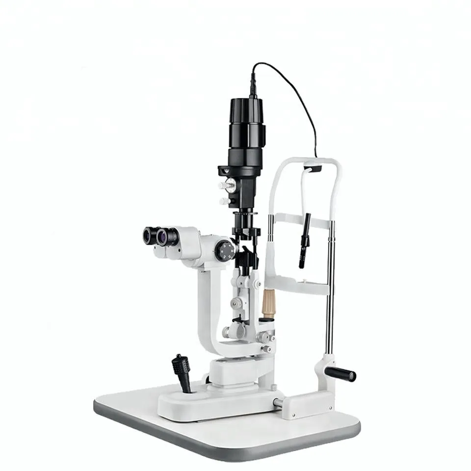 Medical ophthalmic 5 steps Slit lamp microscope with table and tonometer MLX25