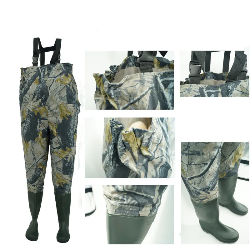 
High Quality Nylon Fabric Camo Fishing Wader produce wader for fishing 