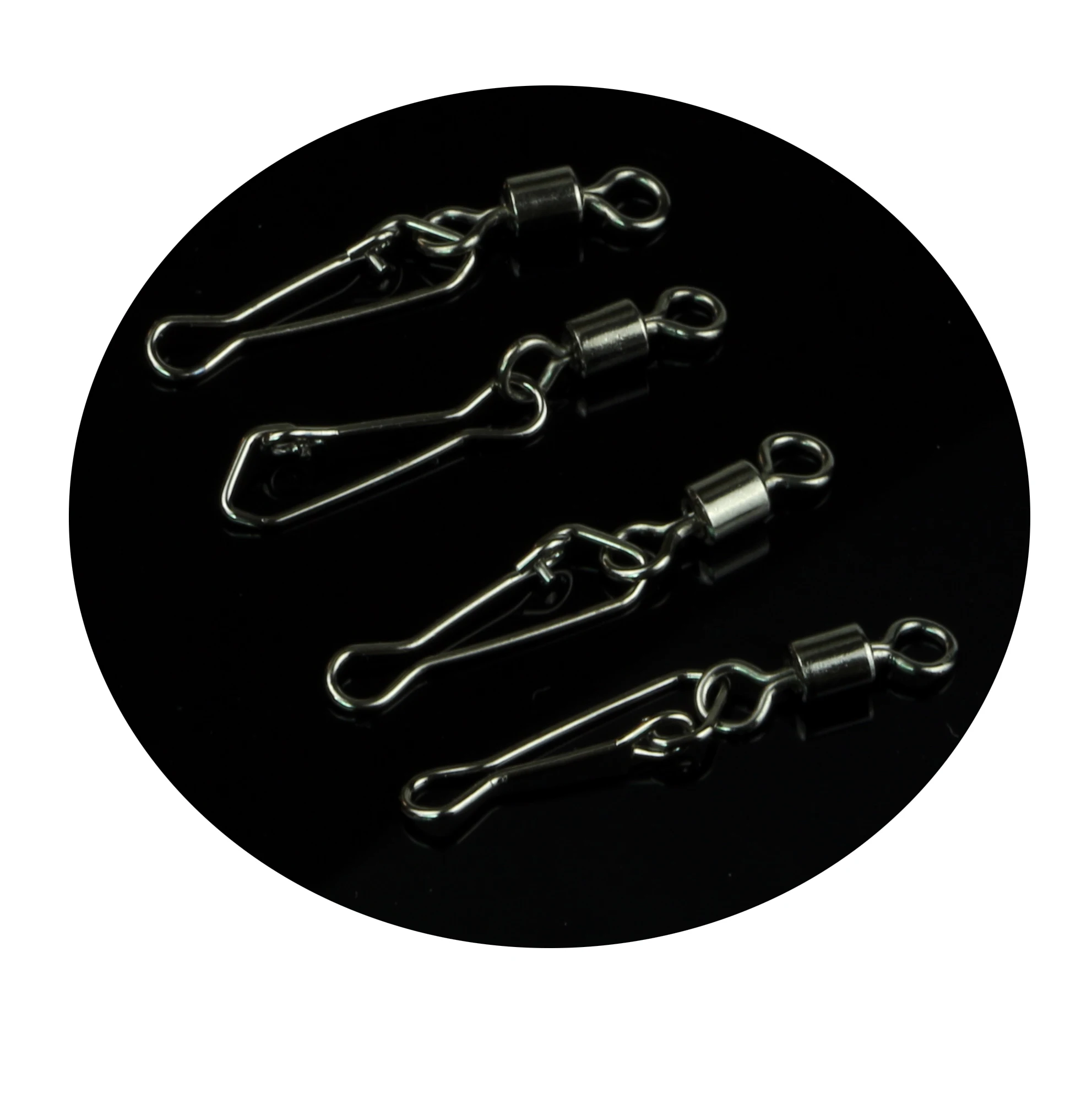 Easy to use quick tool free  Fishing swivels with Hooked Snaps