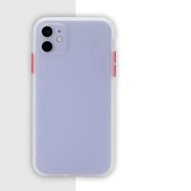 Чехол-бампер для телефона iPhone 13 Pro Max mini Xr XS X Матовый полупрозрачный ударопрочный чехол 11 pro