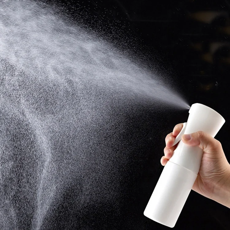 Eco friendly continuous mist spray bottle plastic alcohol disinfection bottle 500ml empty mist spray bottle