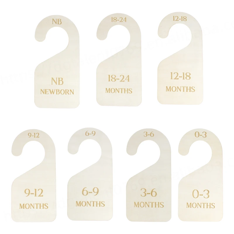 Tailai Wood Monthly Milestone Photo Card Baby Milestone Announcement Cards  Wood Milestone Discs Hello World Birth Sign Wooden