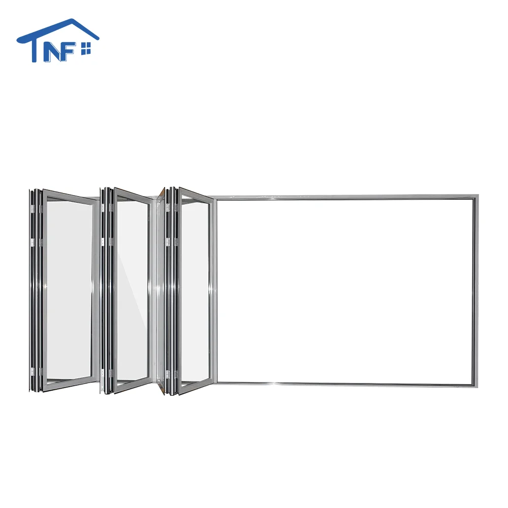 High-end custom good price folding doors aluminium glass bifold accordion doors