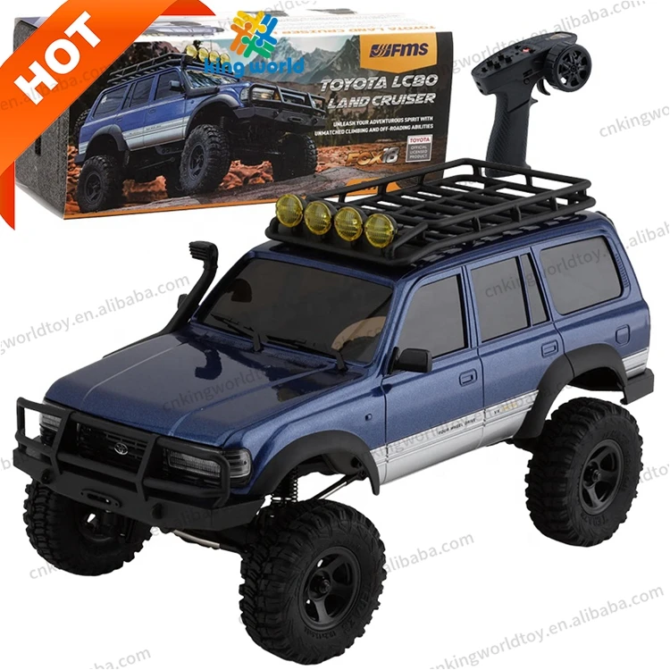 КВт Модернизированный лицензированный FMS FCX18 1/18 Land Cruiser 80 LC80 внедорожный Радиоуправляемый гусеничный катер 4WD RTR 2 4 ГГц дистанционное управление 4X4 внедорожник