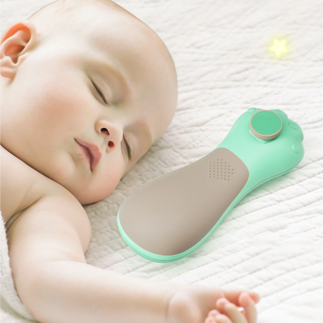 New Safe Electric Baby Infant Nail Filer with Light Battery Operated Newborn Nails Care Trimmer for Baby Fingernail Nail Trimmer