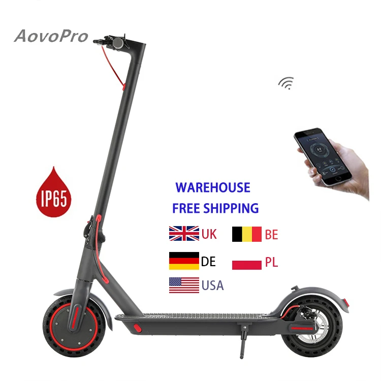 AOVOPRO China Factory OEM 7.8AH 10.5AH Battery Escooter 2 Wheel Adult 350W Foldable M365 pro Aovopro Es80