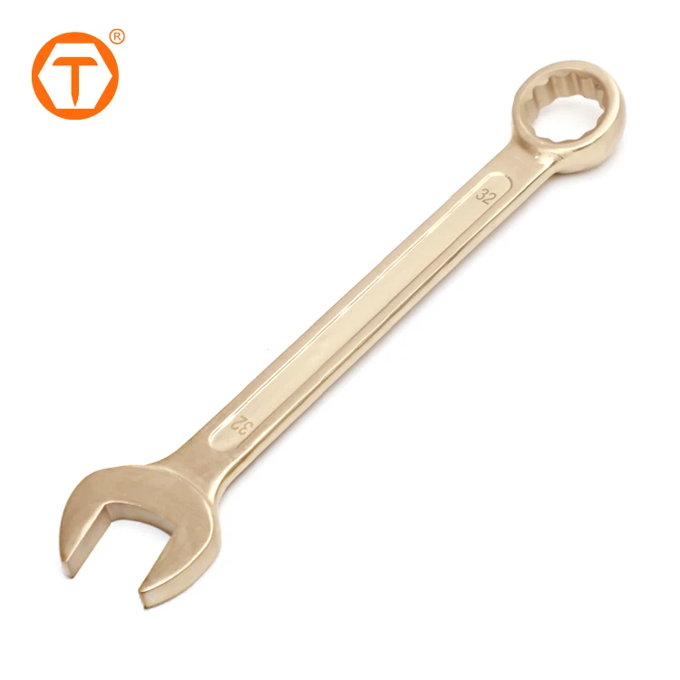 Non Sparking Tools 27mm 32mm Spanner Aluminum Bronze Heavy Duty Combination Wrench