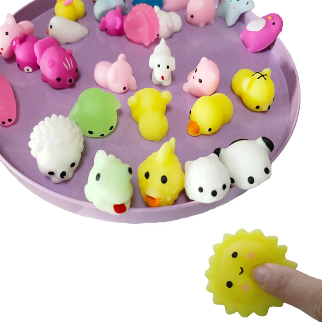 2021Hot Sal Mochi Squishy Animal Toys Stress Relief Toys Mochi Mini Animals Cat Cute Kawaii Toy Decompression Christmas Gift