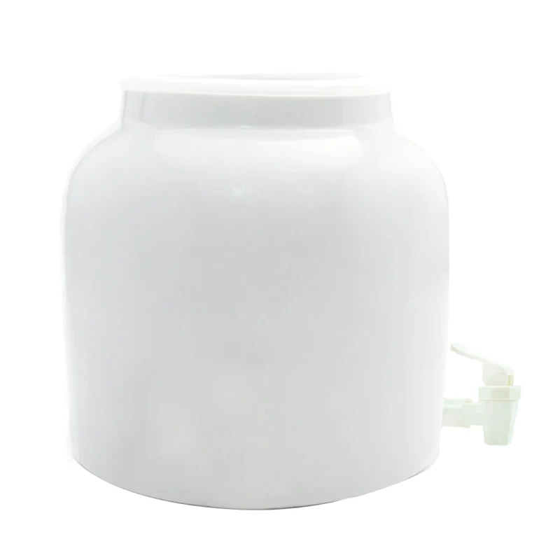 Ceramic Drinking Water Dispenser White and Blue European Style