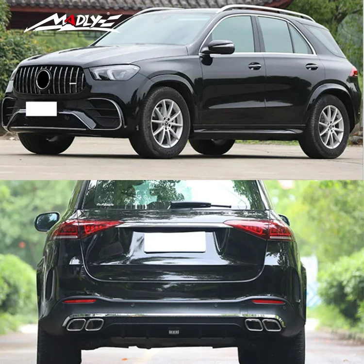 Perfect Installation body kits For Mercedes Benz GLE W167 Upgrade to GLE63 AMG Body kit Front Bumper Rear Bumper Grill Wheel Arc