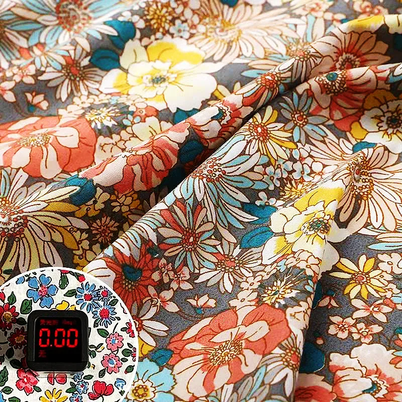 Custom Printing 100% Cotton Poplin Canvas Woven Satin Muslin Printed Cotton Fabric