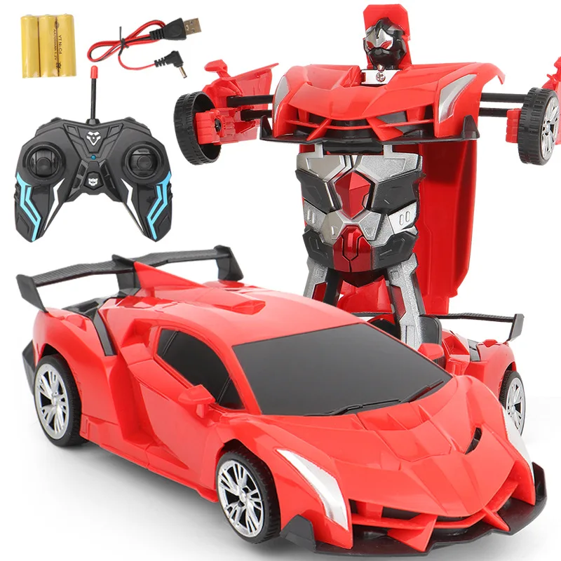 RC 1:18 5WD изменение автомобилей Робот Игрушки Детские пульт дистанционного управления деформации автомобиля Rc игрушки для детей подарок W/батарея и USB