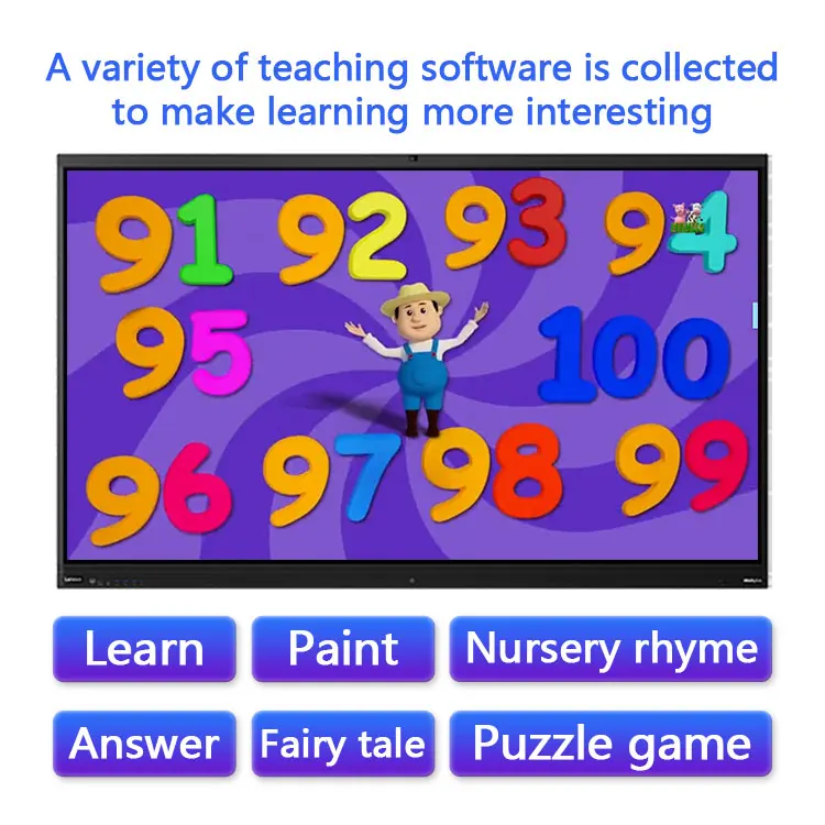 Touch Interactive Whiteboard Screen Teaching Digital Nano Blackboard School interactive digital board  15