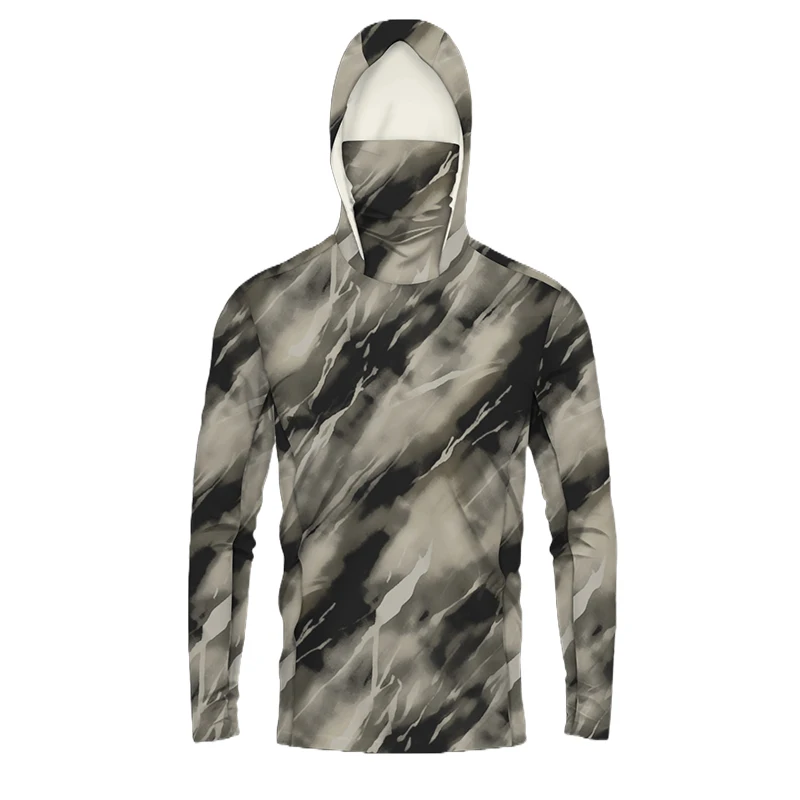 Customized Moisture-Wicking Long-Sleeved Performance High-Quality Upf50+ Quick-Drying Uv Fishing Shirts for men