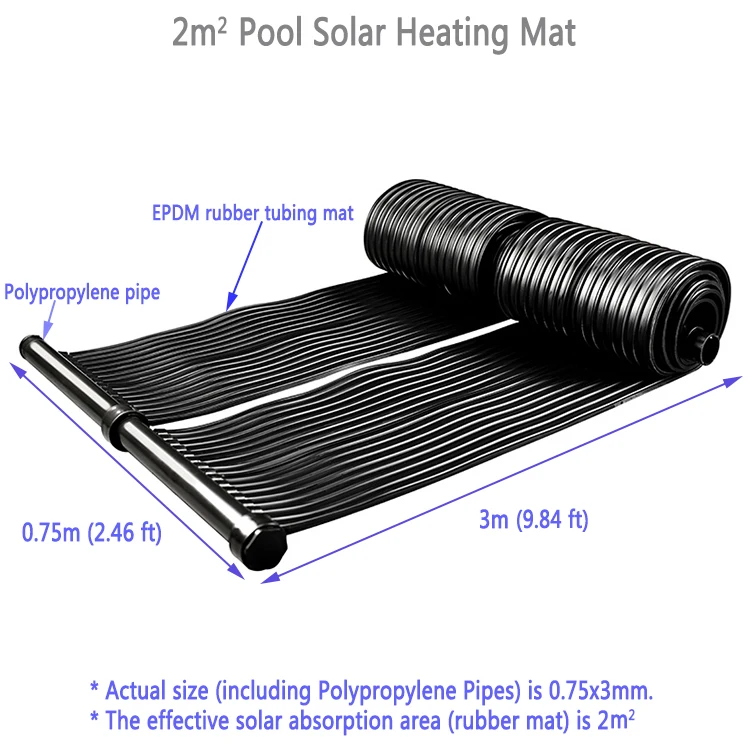 Hot Selling High Efficiency  100x300cm Rubber Solar Collector Panels