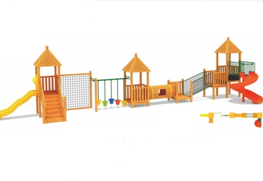 Outdoor Silide Wooden Playground Park for child adult playsets best price