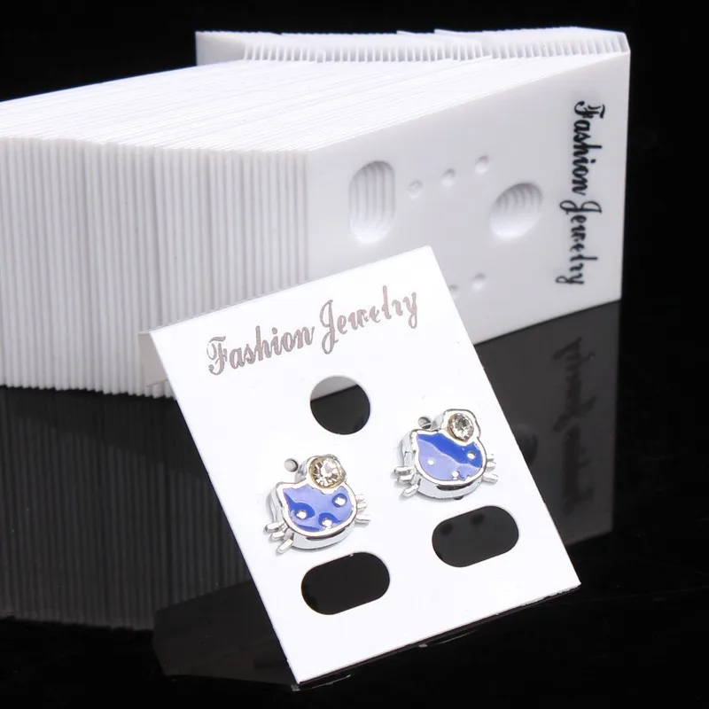 Custom Logo Printed Plastic Necklace Earring Jewelry Packing Cards Earring Display Card DIY Jewelry Gift