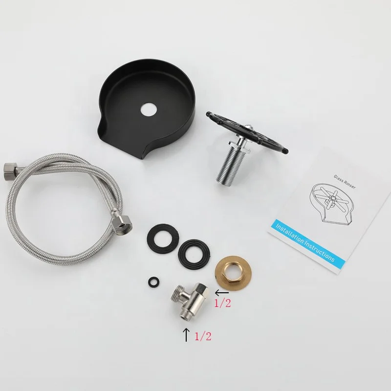 Bar stainless steel automatic press cup washer machine Coffee shop free wash washer faucet