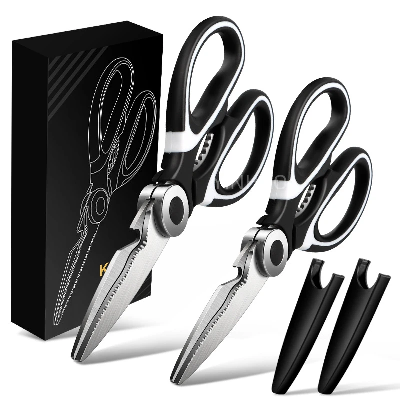 2 Pack Kitchen Scissors Set Heavy Duty Kitchen Shears Multi Purpose Kitchen Scissors For Cutting Food