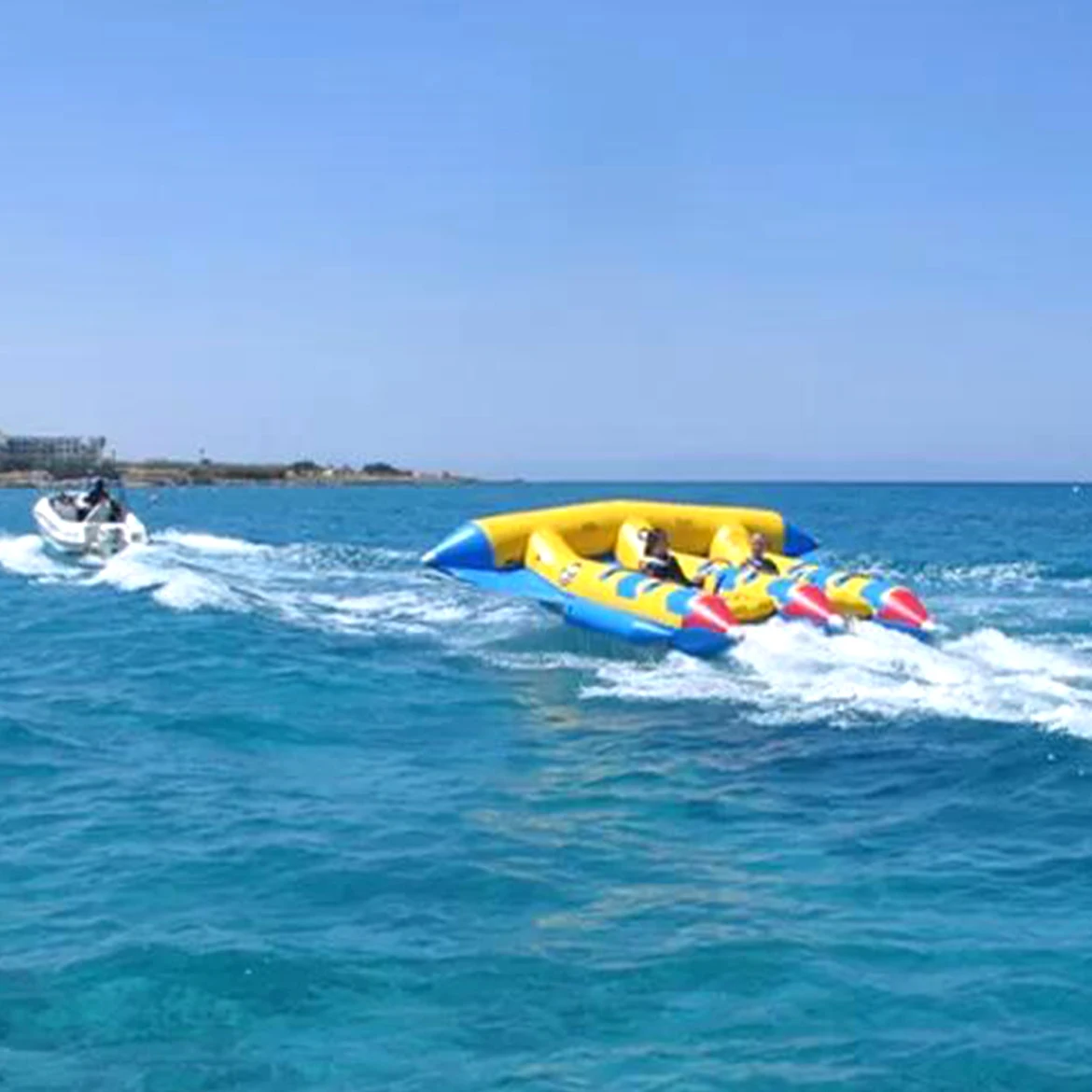 6 persons using Inflatable Towable Banana Boat for sale ,inflatable fly fish