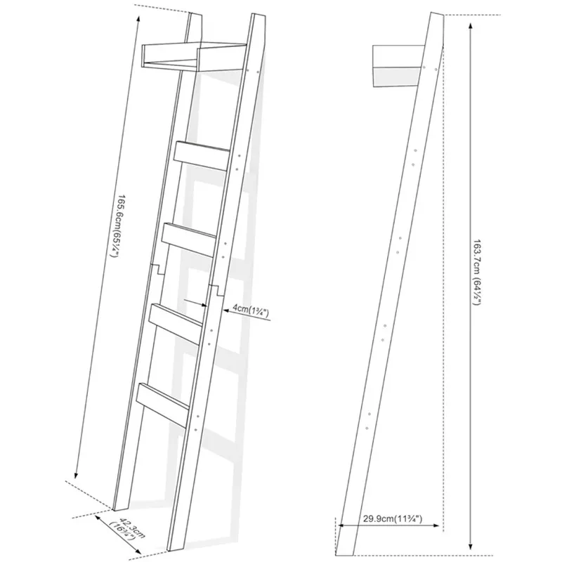 home decor decorative 5 tier bamboo wood blanket towel quilt holder ladder shelf rack stand storage for towels