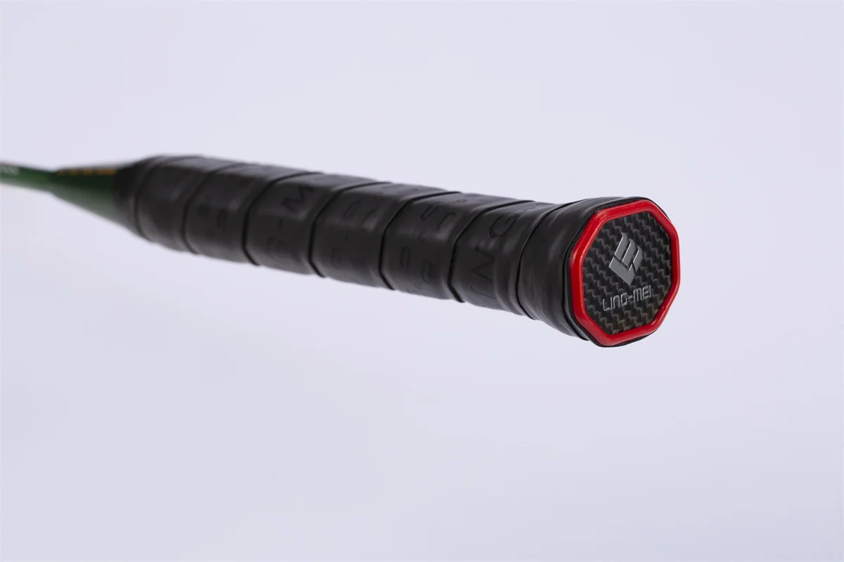 Wholesale Price High Quality Green Badminton Rackets with  Soft PU Grip for  Badminton Sports