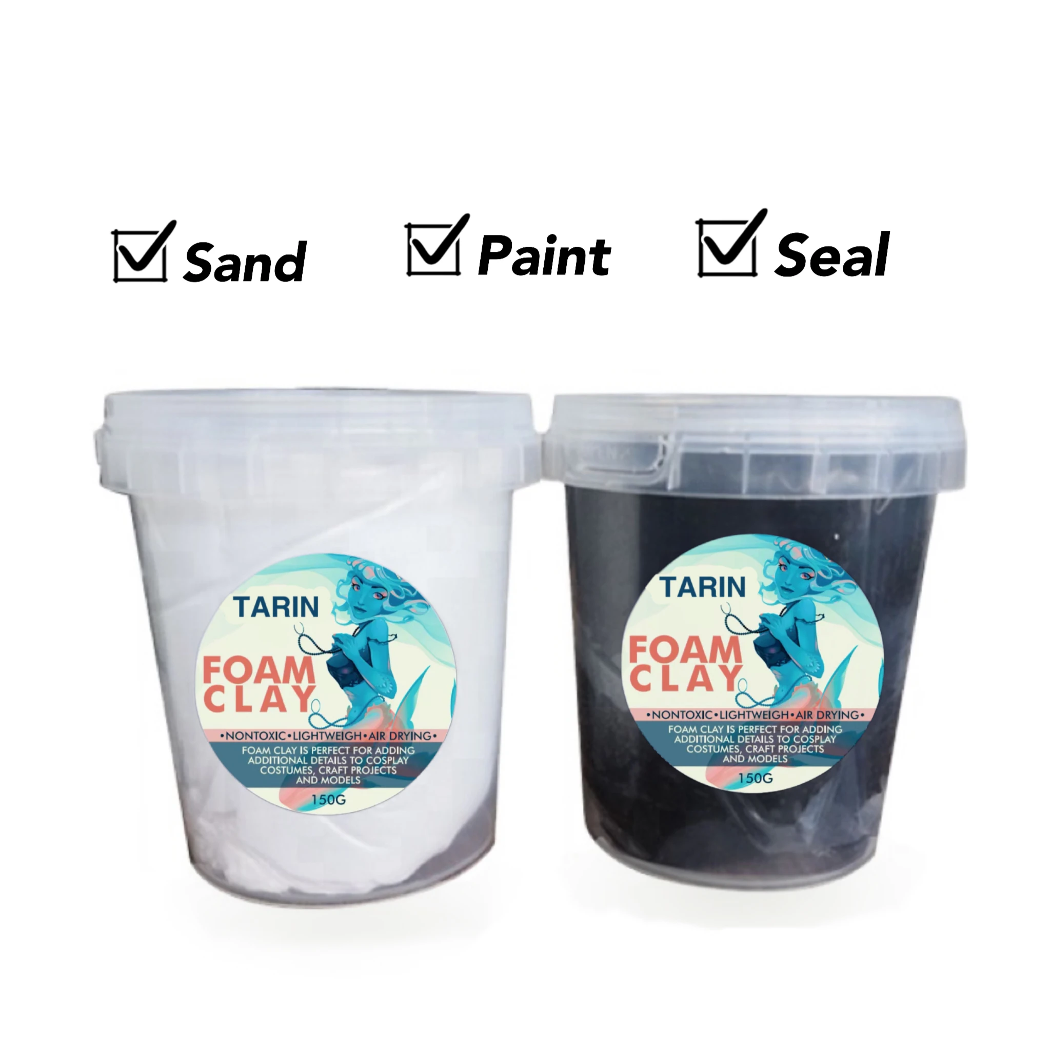 Foam Clay Air Dry Foam Modeling Clay - Cosplay Soft Clay for Sculpting with Eva Foam - 300 Gram