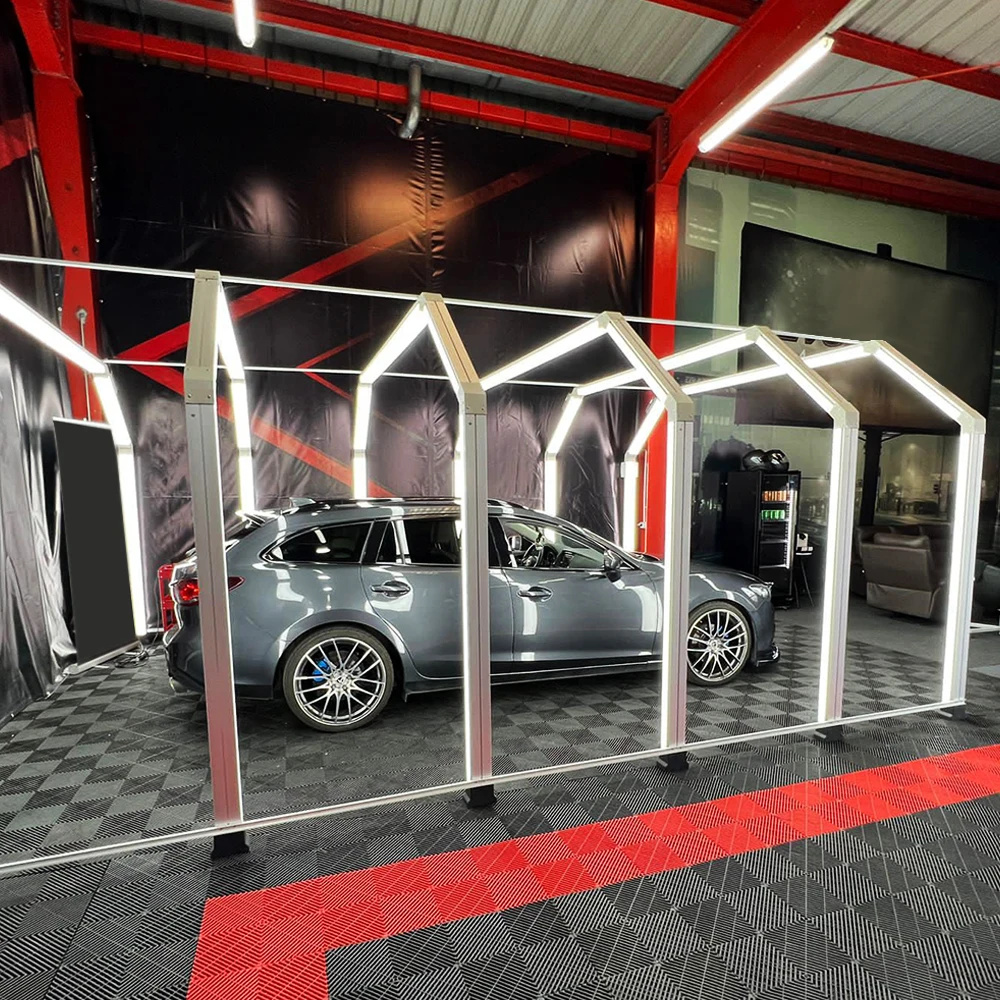 Aluminium Housing Car Workshop Lights Auto Detailing Inspection Garage Lamp Light Tunnel