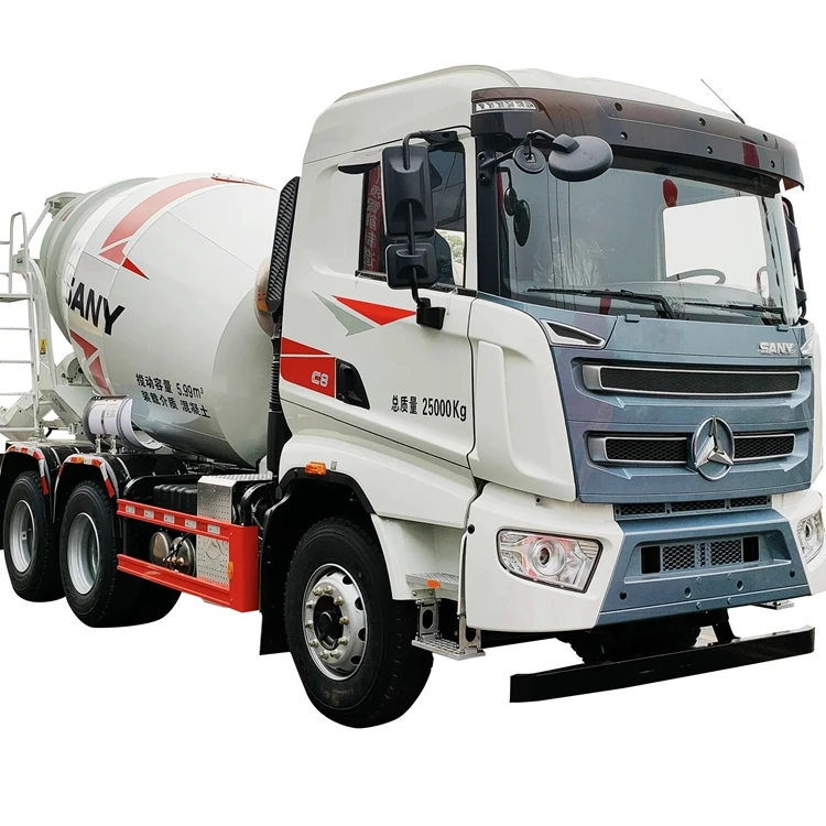 Construction machinery sany 6 8m3 tractor concrete mixer truck with wheels for sale