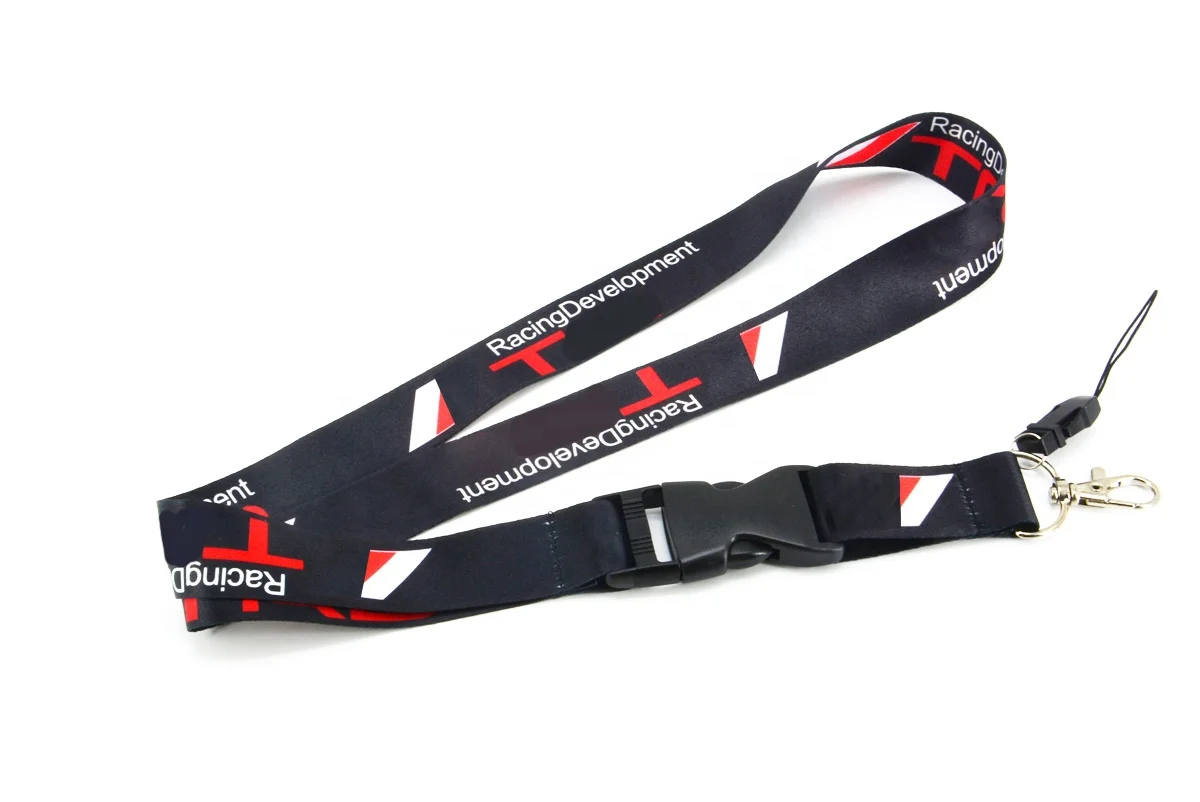  Ttransfer car brand logo custom style double side thermal Woven autocar Nylon lanyards for