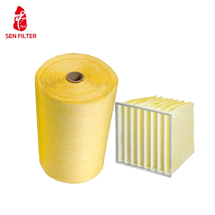High Efficiency HVAC Air Bag Filter Pocket Type Secondary Home Use Manufacturing Plants Air Conditioning Bag Filter Medium