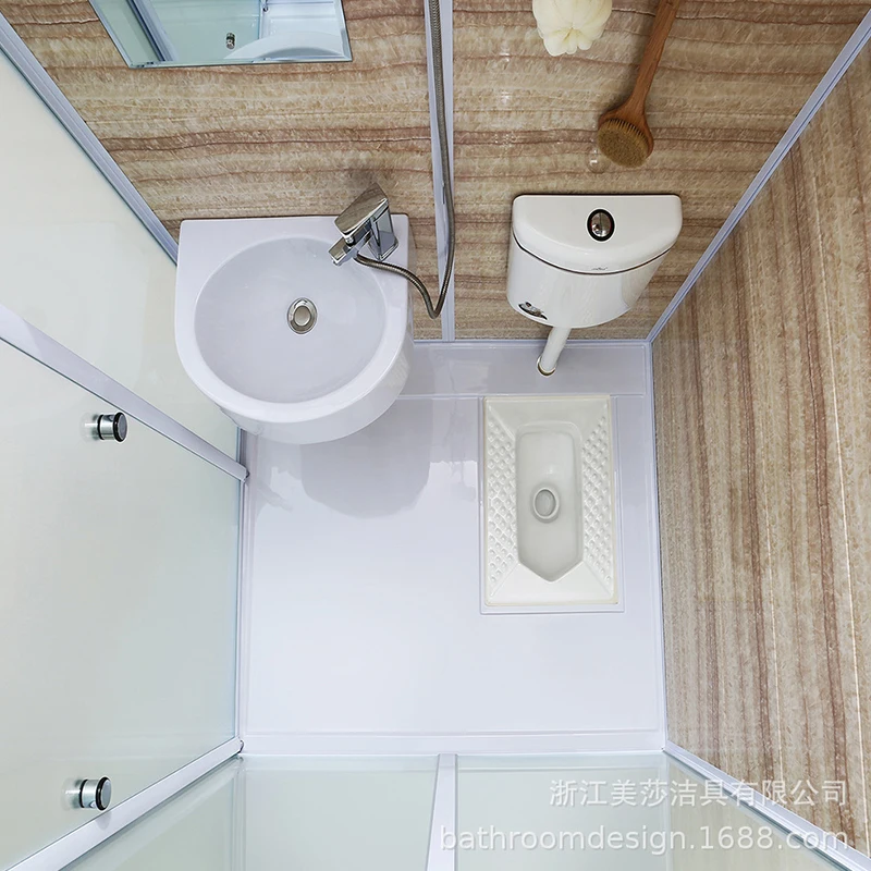 Wholesale Modular Bathroom All-in-one Shower Room Integrated Shower Enclosure Prefab Bathroom Pods Complete Bathroom