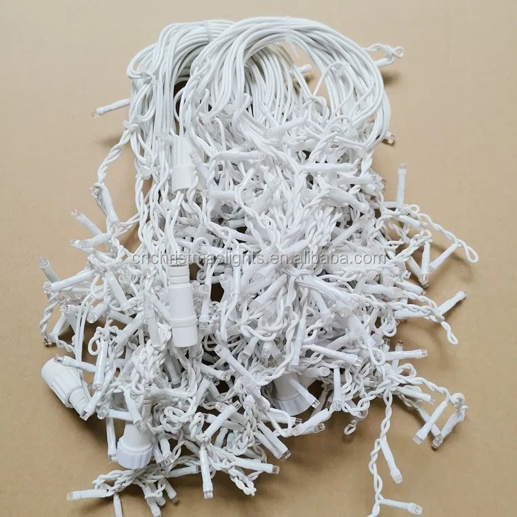 Оптовая продажа, рождественские украшения, светодиодная уличная Водонепроницаемая гирлянда с теплым белым светом