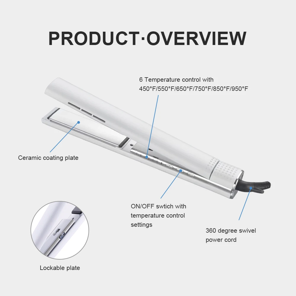 MCH PTC Fast Heating  Professional Wholesale  Hair Straightener  Plancha De Cabello 2 in1 Salon hair straightener curler