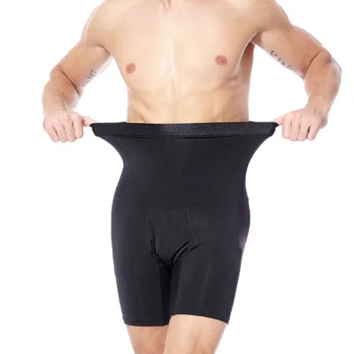 Men Tummy Control Shorts Girdle Body Shaper High Waist Leg Slimming Shapewear Compression Boxer Brief