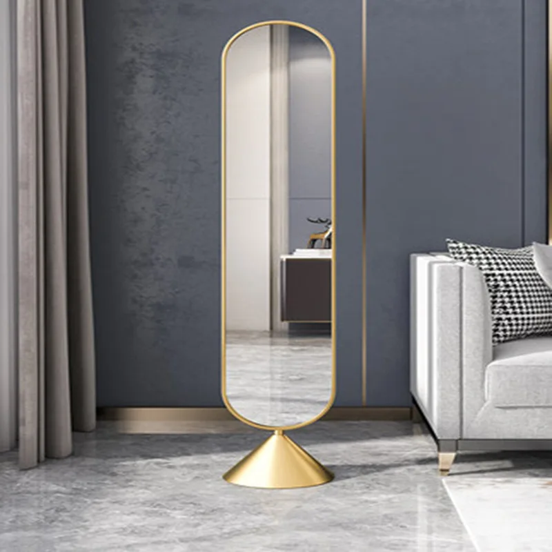 Bedroom Floor Home Bathroom Front European Full Length Dressing Set Large Size Gold Decoration Fashion Vanity Mirror