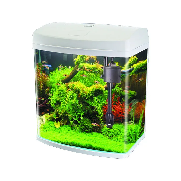 White Fish Tank Filtre Akwarium Mini Aquarium Water Small Fish Aquarium Set Fish tank Acuario de Peces Productos Para Peceras