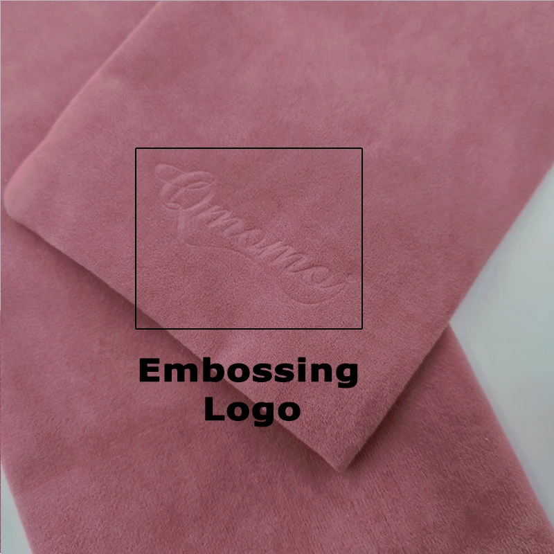 Custom logo velvet fabric gift drawstring jewelry pouches candy wedding favors bags