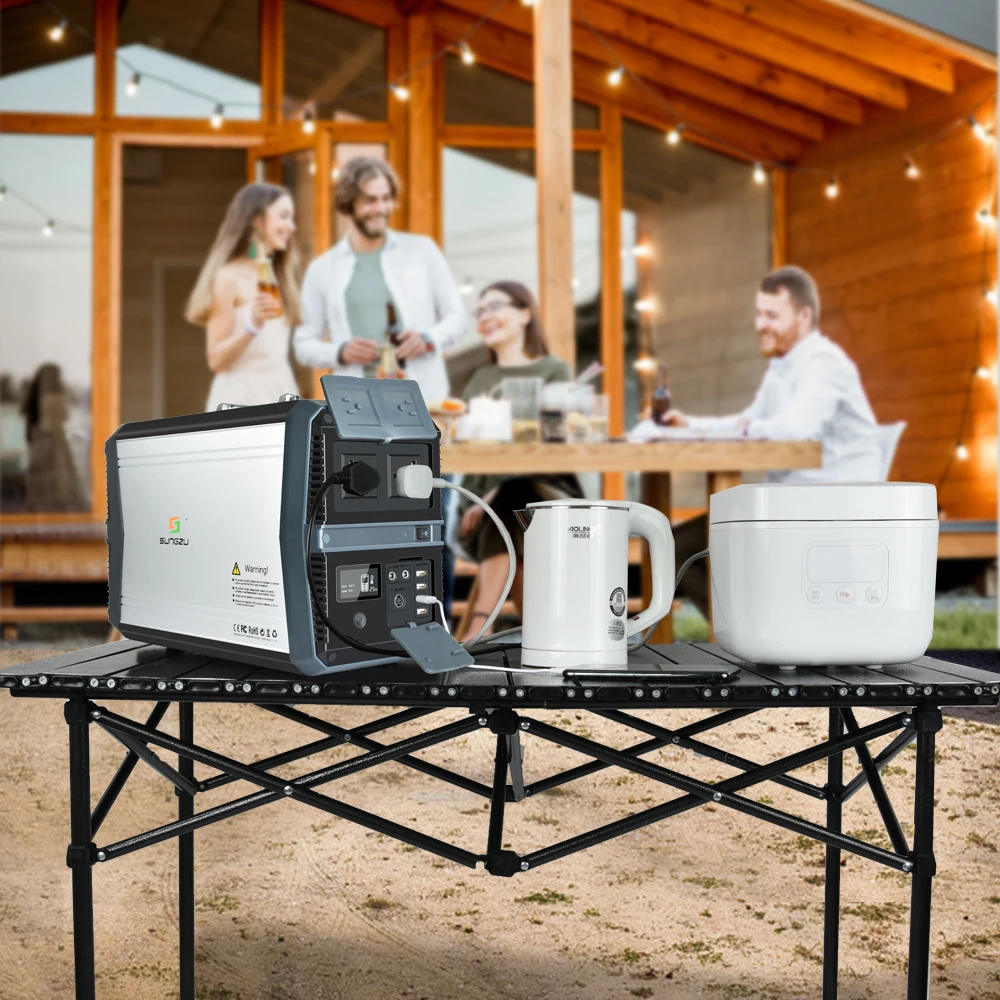 Works  Brilliantly  Camping Product  1000W Mini Sun Power Generator  273000mAh  Solar Cell Phone  and  Induction Cooker Charger