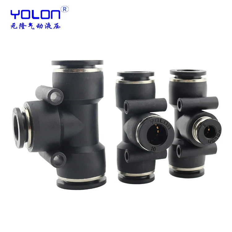 MPEG plastic air tube 3 way pipe connector