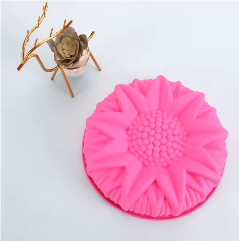 Food Grade Silicone Baking Molds Sunflower Silicone Baking Dishes Pans Cake Mold for Baking
