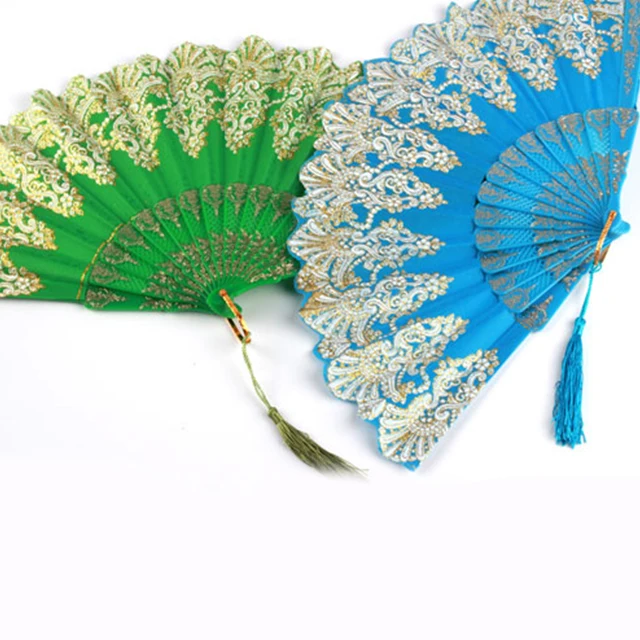 
Заводская цена, пластиковые ребра, складной ручной вентилятор 