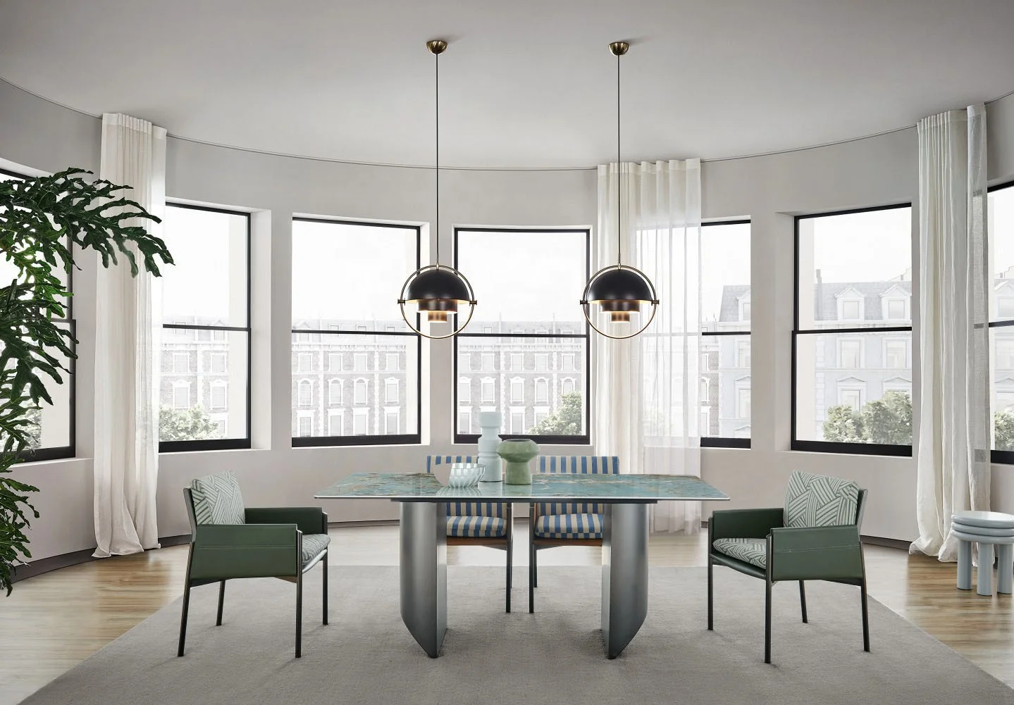 Luxury Italian Leather Dinner Dining Table and Chairs 6 Luxury Dinning Chairs Modern Marble Dining Room Furniture Table Set