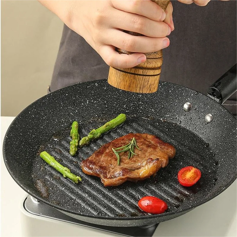 2024 New 3/4 Grid Loving Heart Non-stick Breakfast Frying Pans Flat Bottom Grill Pan Egg Burger Omelette Frying Pan