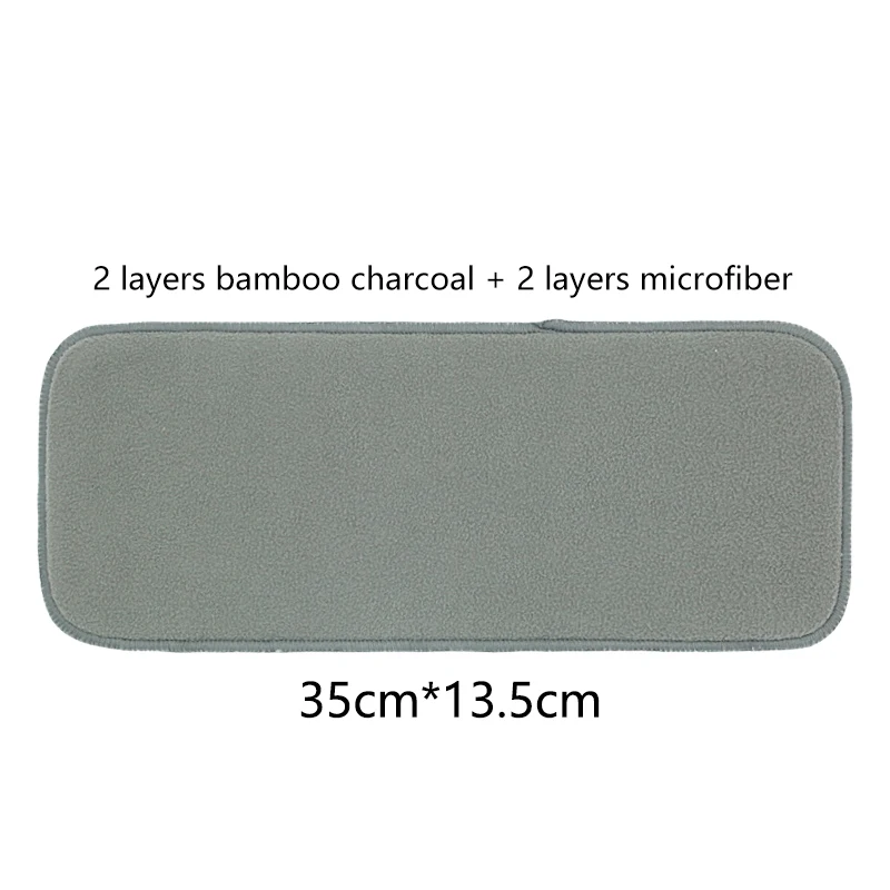 Elinfant Bamboo Charcoal Baby Cloth Diaper Inserts for Nappies Reusable Cloth Diaper