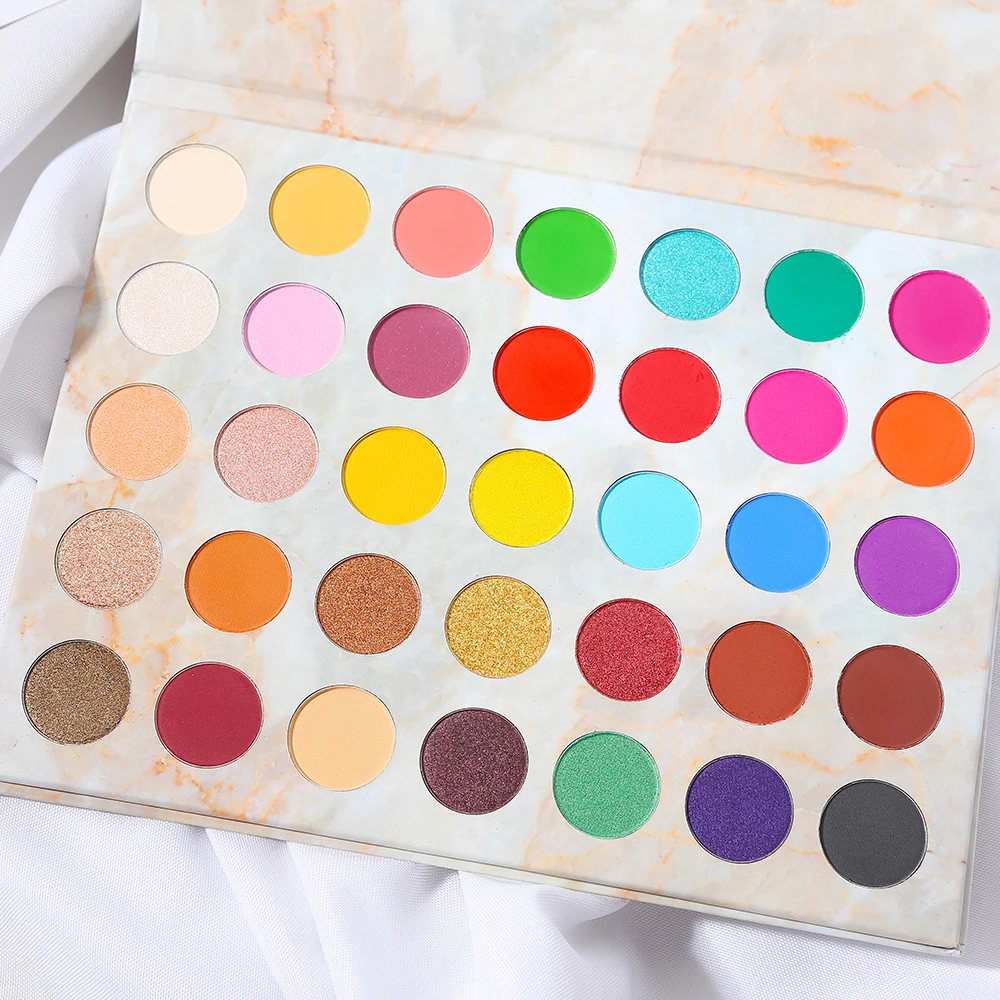 High Quality 35 Colors Makeup Eyeshadow Palette, Private Label Cosmetic With Low MOQ, Low price 35 Colors Eyeshadow Palette